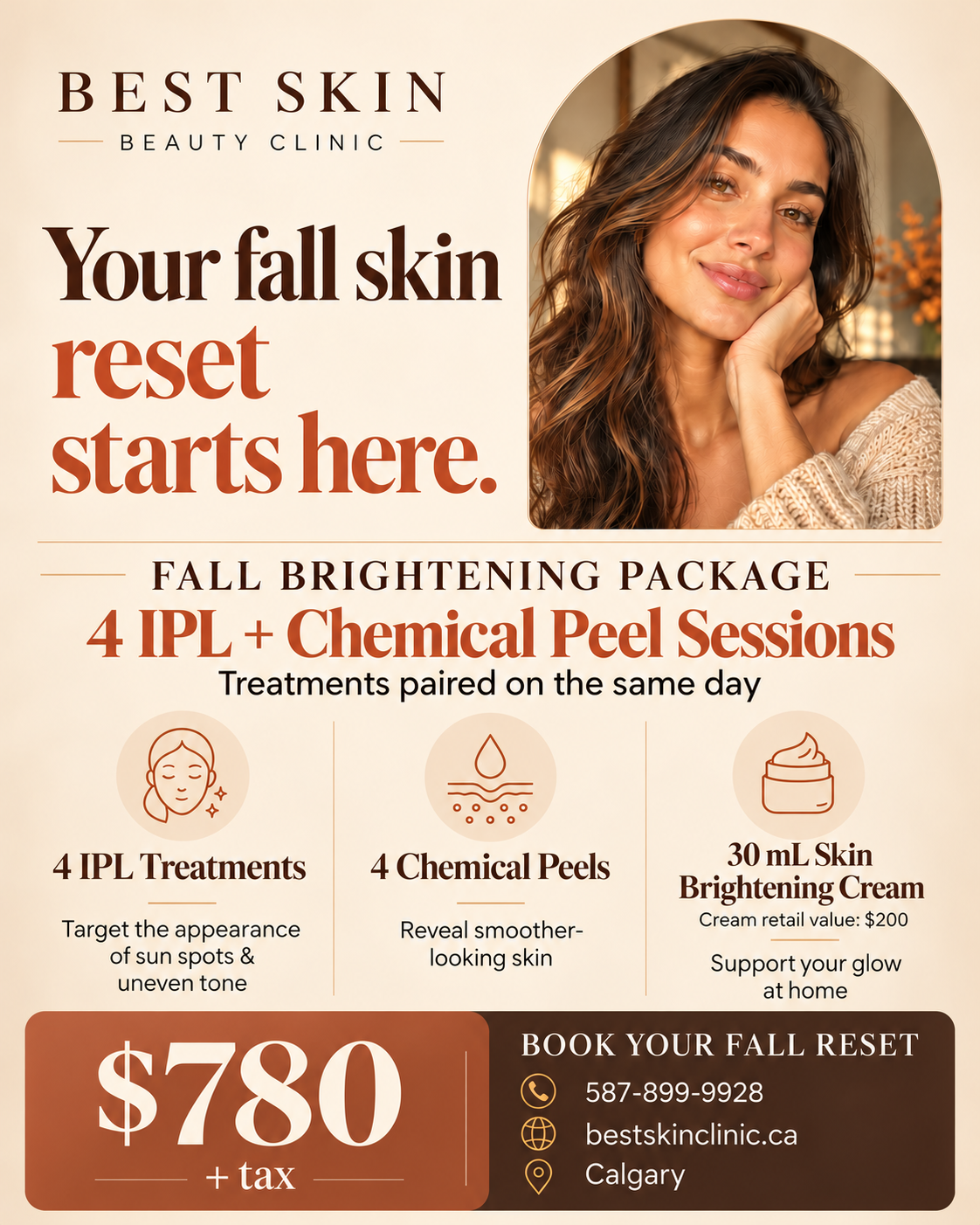 Fall Reset, IPL + Chemical Peel PROMO